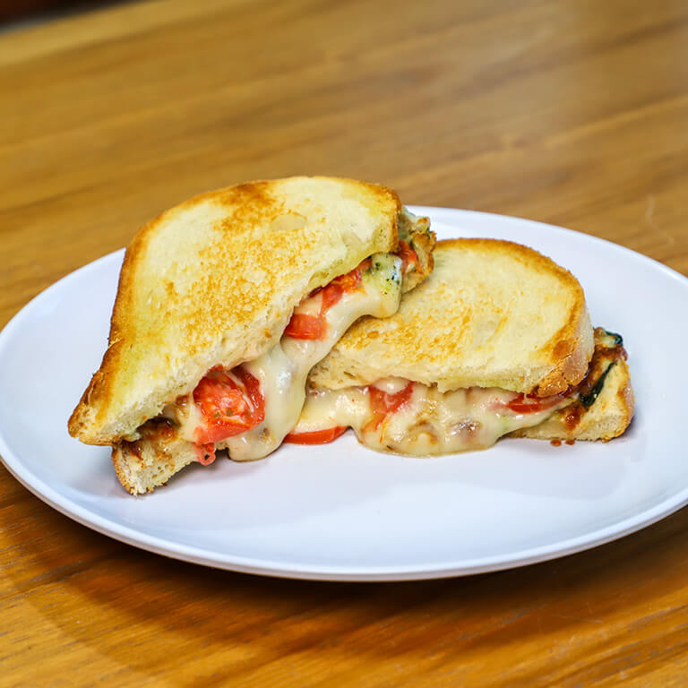 Grilled Cheese Caprese Sandwich